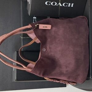 Rare Coach Bandit Hobo 39 Dusty Pink Leather w/ Tea Rose No. 25657
